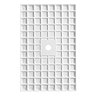 Pavilion 1400 x 900mm White Stone Rectangular Shower Tray & Brushed Brass Waste