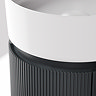 Pavilion 400mm Round Fluted Floor Standing Vanity Unit with Basin - Matt Anthracite