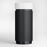 Pavilion 400mm Round Fluted Floor Standing Vanity Unit with Basin - Matt Anthracite