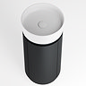 Pavilion 400mm Round Fluted Floor Standing Vanity Unit with Basin - Matt Anthracite