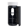 Pavilion 400mm Round Fluted Floor Standing Vanity Unit with Basin - Matt Anthracite