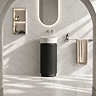 Pavilion 400mm Round Fluted Floor Standing Vanity Unit with Basin - Matt Anthracite