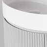 Pavilion 600mm Round Fluted Floor Standing Vanity Unit with Basin - Matt White