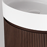 Pavilion 600mm Round Fluted Floor Standing Vanity Unit with Basin