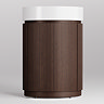 Pavilion 600mm Round Fluted Floor Standing Vanity Unit with Basin