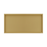 Pavilion Stainless Steel Illuminated Shower Niche - 610 x 305mm, Brushed Brass