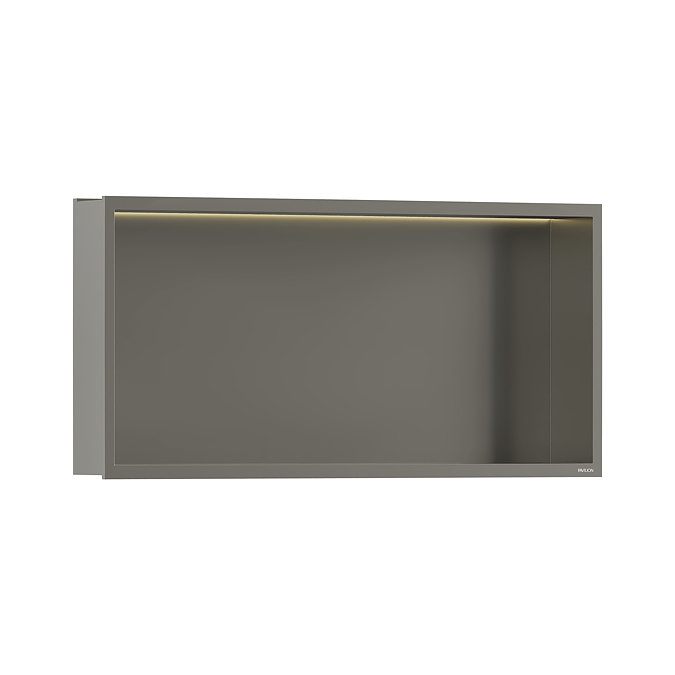 Pavilion Stainless Steel Illuminated Shower Niche - 610 x 305mm, Brushed