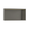Pavilion Stainless Steel Illuminated Shower Niche - 610 x 305mm, Brushed