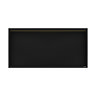 Pavilion Stainless Steel Illuminated Shower Niche - 610 x 305mm, Matt Black
