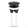 Pavilion Back to Wall Close Coupled Rimless Toilet with Soft-Close Seat, Matt Black Flush & Hinges