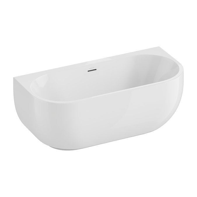 Pavilion Back To Wall Freestanding Bath - 1700 x 800mm Gloss White