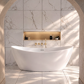 Pavilion Curved Freestanding Bath - 1900 x 890mm