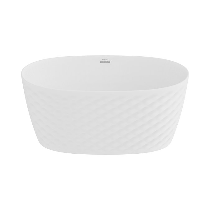 Pavilion Textured Freestanding Bath - 1490 x 740mm