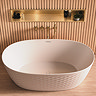 Pavilion Textured Freestanding Bath - 1490 x 740mm