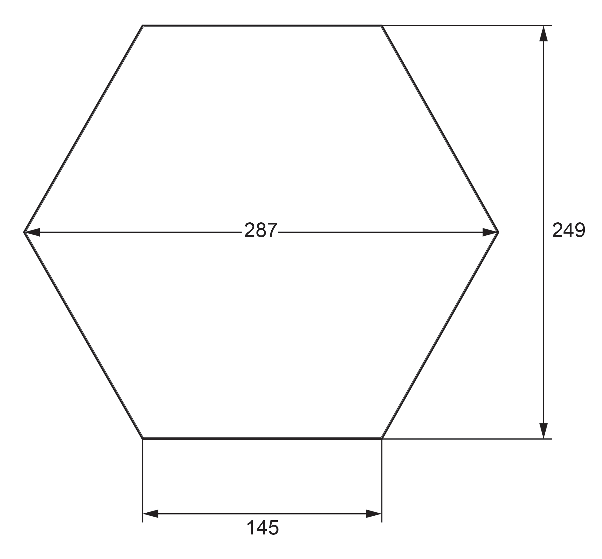 Pella Grey Terrazzo Effect Hexagon Wall & Floor Tiles - 258 x 290mm