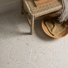 Pella White Terrazzo Effect Hexagon Wall & Floor Tiles - 258 x 290mm