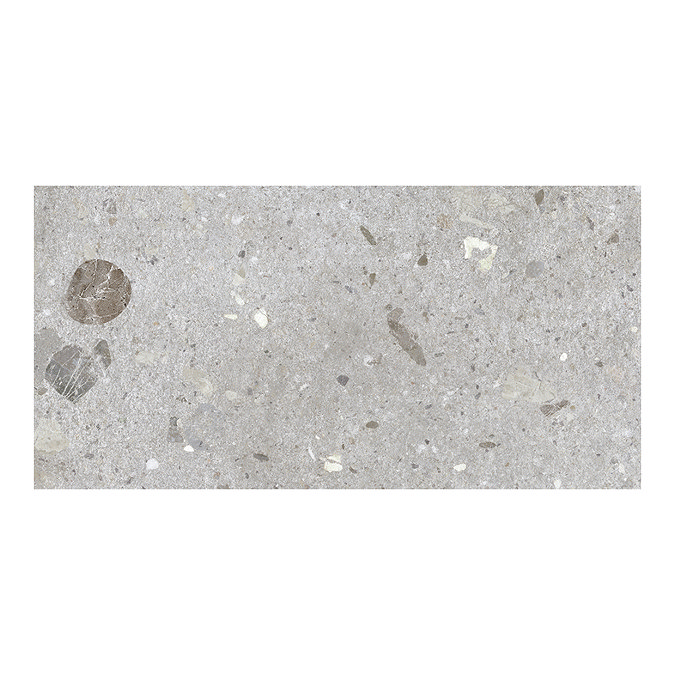 Perca Outdoor Grey Stone Effect Wall & Floor Tiles - 600 x 900mm