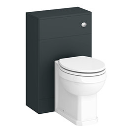 Period Bathroom Co. 500 Dark Grey Toilet Unit with Cistern + Traditional Pan  Medium Image