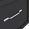Period Bathroom Co. Wall Hung Vanity - Matt Black - 800mm 1 Drawer with Chrome Handle  Feature Large
