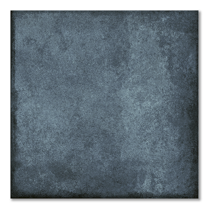 Perth Gloss Blue Zellige Effect Floor Tiles 450 x 450mm