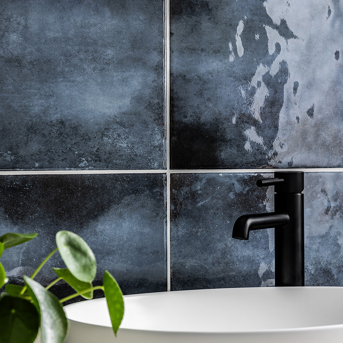 Perth Gloss Blue Zellige Effect Wall Tiles