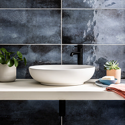 Perth Gloss Blue Zellige Effect Wall Tiles 300 x 600mm