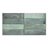 Perth Metro Gloss Green Zellige Effect Wall Tiles 300 x 600mm