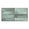 Perth Metro Gloss Green Zellige Effect Wall Tiles 300 x 600mm
