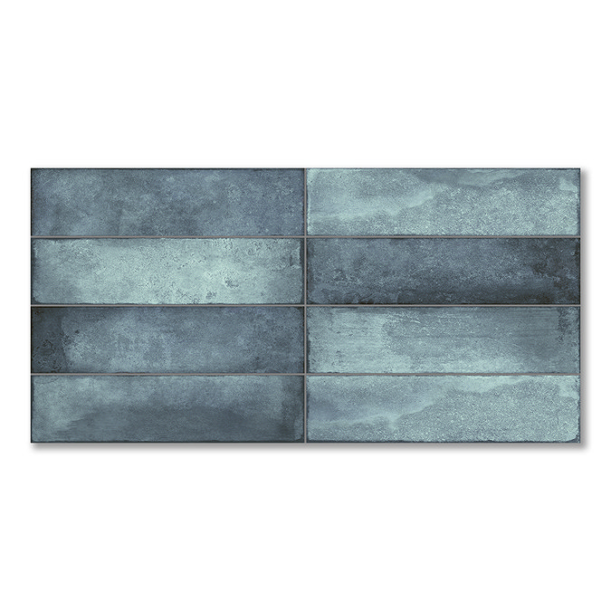 Perth Metro Matt Blue Zellige Effect Wall Tiles 300 x 600mm