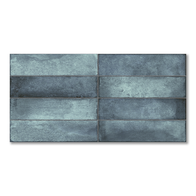 Perth Metro Matt Blue Zellige Effect Wall Tiles 300 x 600mm