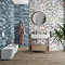 Perth Metro Matt Blue Zellige Effect Wall Tiles 300 x 600mm