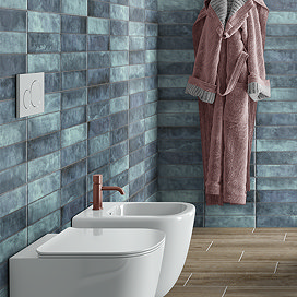 Perth Metro Matt Blue Zellige Effect Wall Tiles 300 x 600mm