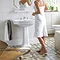 Phoenix - Buckingham 700mm 1TH Basin with Pedestal Profile Large Image