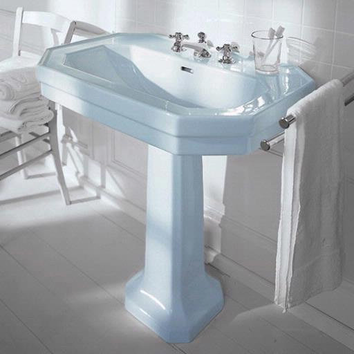 Phoenix - Buckingham 700mm 1TH Basin with Pedestal Feature Large Image