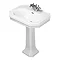Phoenix - Buckingham 700mm 1TH Basin with Pedestal Large Image