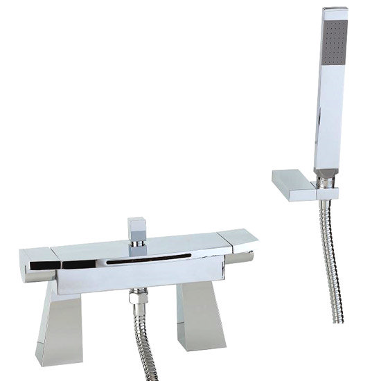 Phoenix WF Series Deck Mounted Bath Shower Mixer - Chrome Large Image