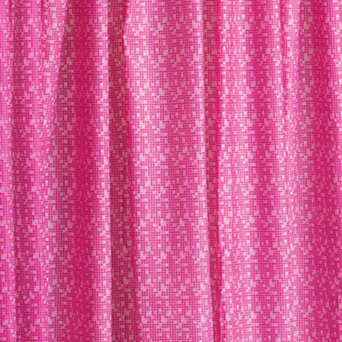 Pink Mosaic PEVA Shower Curtain W1800 x H1800mm - 1605205 Large Image