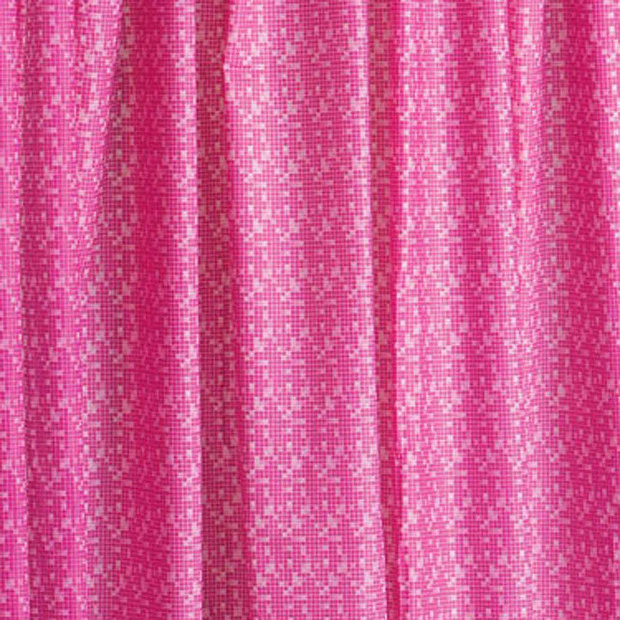 Pink Mosaic PEVA Shower Curtain 1800 x 1800mm 1605205 at Victorian