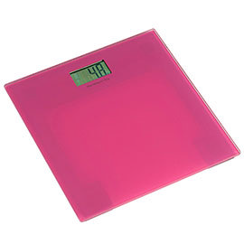 Pink Tempered Glass Bathroom Scale Medium Image