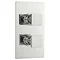 Pioneer Milo Twin Concealed Thermostatic Shower Valve - Chrome Large Image