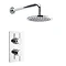 Pioneer - Minimalist Lever Twin Concealed Shower with ABS Trimset & Round Shower Head Large Image