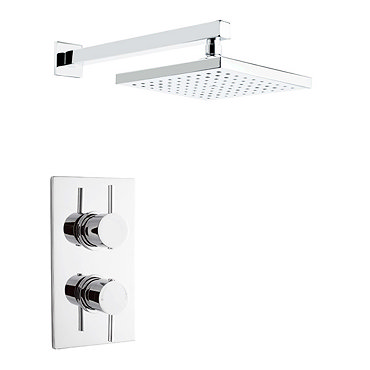 Pioneer - Minimalist Lever Twin Concealed Shower with ABS Trimset & Square Shower Head Profile Large