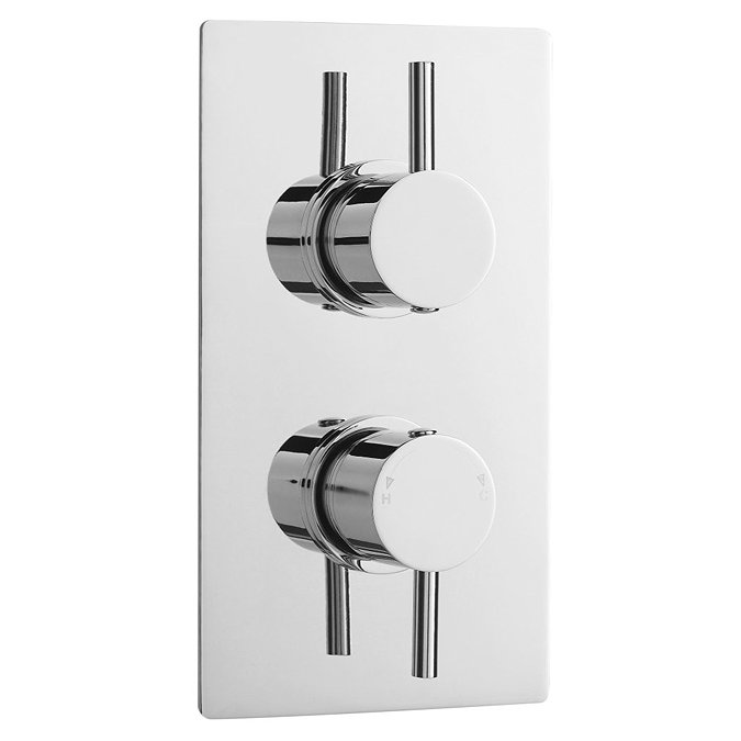 Pioneer - Minimalist Twin Concealed Thermostatic Shower Valve with Diverter Large Image