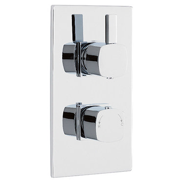 Pioneer Twin Concealed Thermostatic Shower Valve - Chrome - JTY366 Profile Large Image