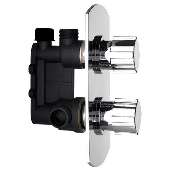 Pioneer Twin Concealed Thermostatic Shower Valve - Chrome - PIOV01 Feature Large Image