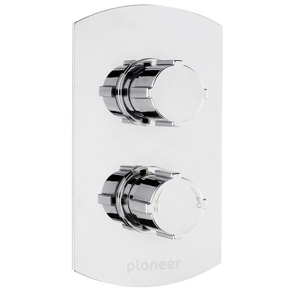 Pioneer Twin Concealed Thermostatic Shower Valve - Chrome - PIOV01 at ...