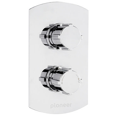 Pioneer Twin Concealed Thermostatic Shower Valve - Chrome - PIOV01 Profile Large Image