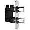 Pioneer Twin Concealed Thermostatic Shower Valve with Round Fixed Head & Arm Feature Large Image
