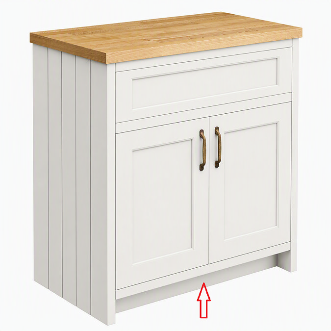 Plinth for Chatsworth 790mm Grey Vanity Unit
