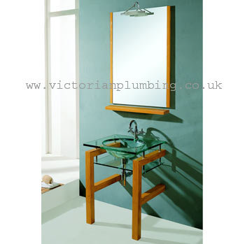 Plymouth Wash Basin and Bathroom Mirror Package Large Image